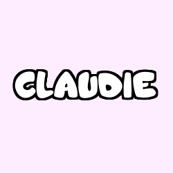 Coloración del nombre CLAUDIE