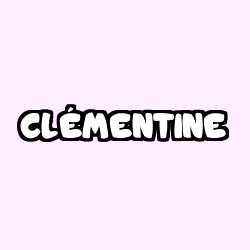 Coloración del nombre CLÉMENTINE