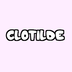 Coloración del nombre CLOTILDE