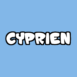 Coloración del nombre CYPRIEN