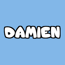 Coloración del nombre DAMIEN