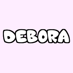 Coloración del nombre DEBORA