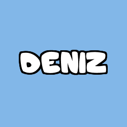 Coloración del nombre DENIZ