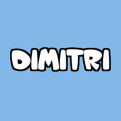 Coloración del nombre DIMITRI