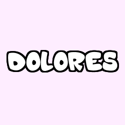 Coloración del nombre DOLORES