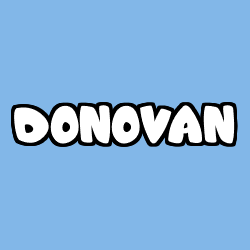 Coloración del nombre DONOVAN