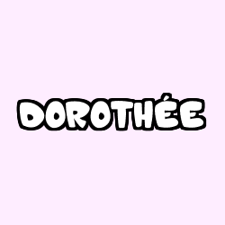 Coloración del nombre DOROTHÉE