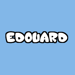 Coloración del nombre EDOUARD