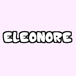 Coloración del nombre ELEONORE