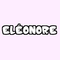 Coloración del nombre ELÉONORE