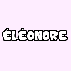 Coloración del nombre ÉLÉONORE