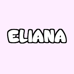 Coloración del nombre ELIANA