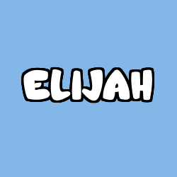 Coloración del nombre ELIJAH