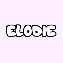 Coloración del nombre ELODIE