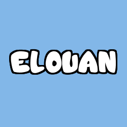 Coloración del nombre ELOUAN