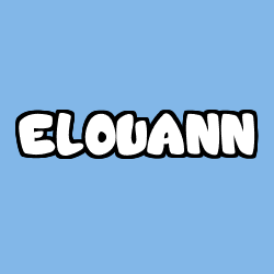 Coloración del nombre ELOUANN