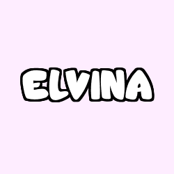 Coloración del nombre ELVINA