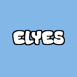 Coloración del nombre ELYES