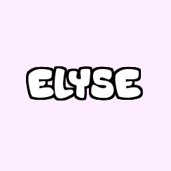 Coloración del nombre ELYSE