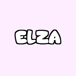 Coloración del nombre ELZA