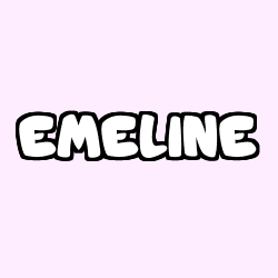 Coloración del nombre EMELINE