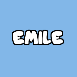 Coloración del nombre EMILE