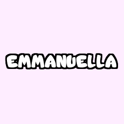 Coloración del nombre EMMANUELLA