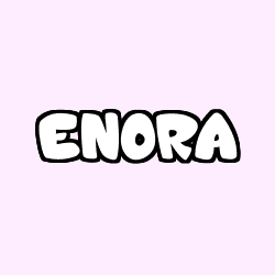 Coloración del nombre ENORA