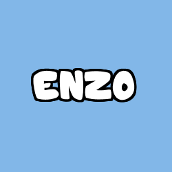 Coloración del nombre ENZO