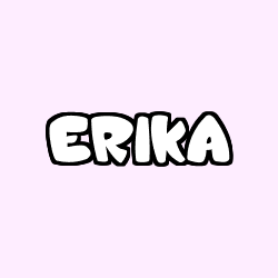 Coloración del nombre ERIKA