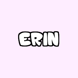 Coloración del nombre ERIN