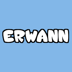 Coloración del nombre ERWANN