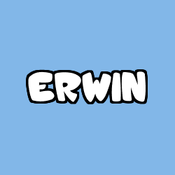 Coloración del nombre ERWIN