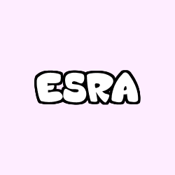 Coloración del nombre ESRA