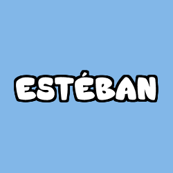 Coloración del nombre ESTÉBAN