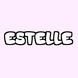 Coloración del nombre ESTELLE