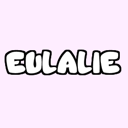 Coloración del nombre EULALIE