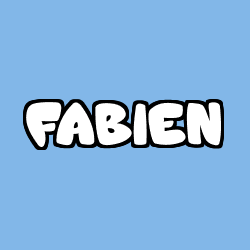 Coloración del nombre FABIEN