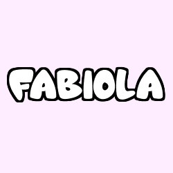 Coloración del nombre FABIOLA