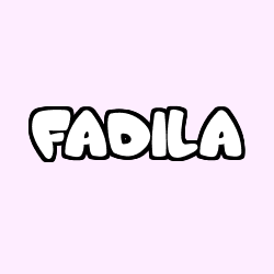 Coloración del nombre FADILA