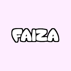 Coloración del nombre FAIZA