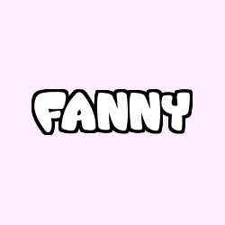 Coloración del nombre FANNY