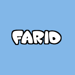 Coloración del nombre FARID