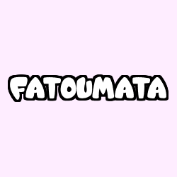 Coloración del nombre FATOUMATA