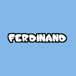 Coloración del nombre FERDINAND