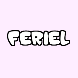 Coloración del nombre FERIEL