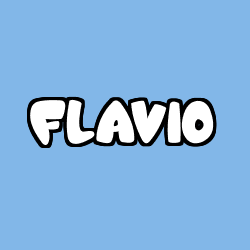 Coloración del nombre FLAVIO