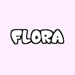 Coloración del nombre FLORA