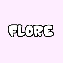 Coloración del nombre FLORE