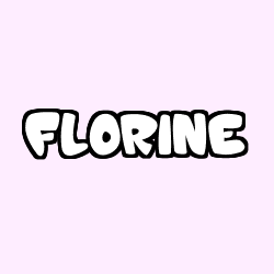 Coloración del nombre FLORINE